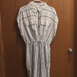 Time and Tru Multicolor Striped Dress